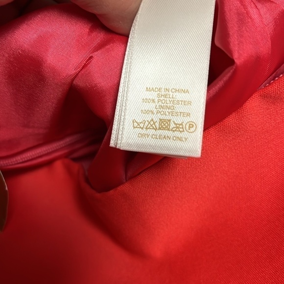 NWT Kate Spade A Line Classic Zip Back Mini Skirt in Coral Pink Geranium size 6 - Picture 5 of 5